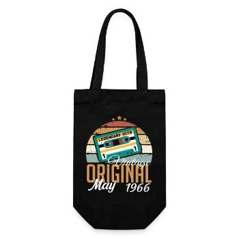 May 1966 Birthday Gift 1966 May - May 1966 - Gift Bag for Bottles - black - Front