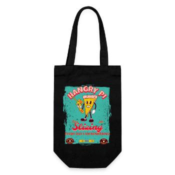 Hangry Kawaii Pi Slizing depuis 1981 - Sac à bouteille - noir - Devant