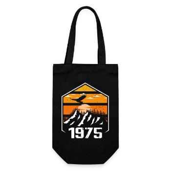 Anniversaire 1975 Millésime 1975 Fabriqué en 1975 - Sac à bouteille - noir - Devant