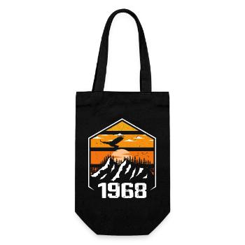 Anniversaire 1968 Millésime 1968 Fabriqué en 1968 - Sac à bouteille - noir - Devant