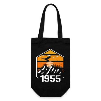 Anniversaire 1955 Millésime 1955 Fabriqué en 1955 - Sac à bouteille - noir - Devant