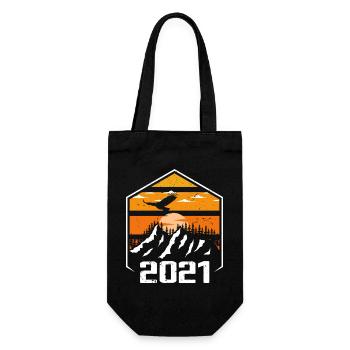 Jubiläum 2021 Jahrgang 2021 Made in 2021 - Geschenkbeutel für Flaschen - Schwarz - Vorne