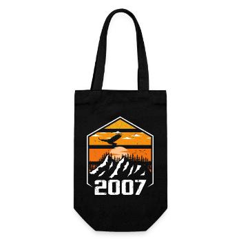 Anniversaire 2007 Millésime 2007 Fabriqué en 2007 - Sac à bouteille - noir - Devant