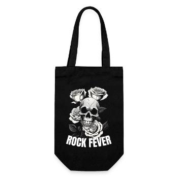 Rock Fever Skull - Geschenkbeutel für Flaschen - Schwarz - Vorne