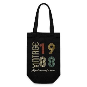 Cadeau d’anniversaire 36 ans - 1988 - Sac à bouteille - noir - Devant
