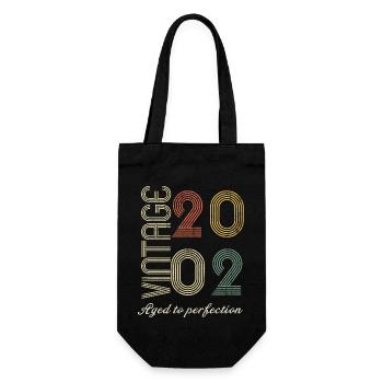 Cadeau d’anniversaire 22 ans - 2002 - Sac à bouteille - noir - Devant