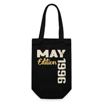 May 1996 Birthday May 1996 Gift May 1996 May - Gift Bag for Bottles - black - Front