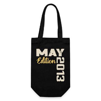 Mai 2013 Anniversaire Mai 2013 Cadeau Mai 2013 Mai - Sac à bouteille - noir - Devant