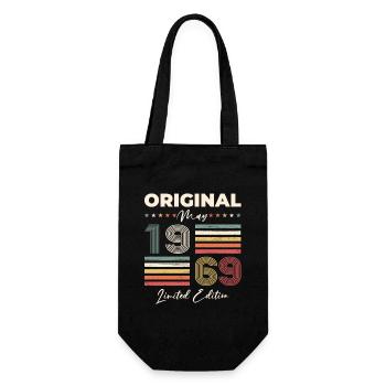 Date de naissance 1969 Mai 1969 Millésime 1969 Légende 69 - Sac à bouteille - noir - Devant
