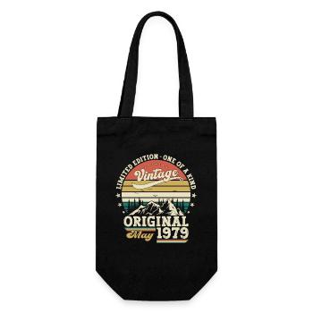 Anniversaire 1979 Mai 1979 Millésime 1979 Légende 79 - Sac à bouteille - noir - Devant