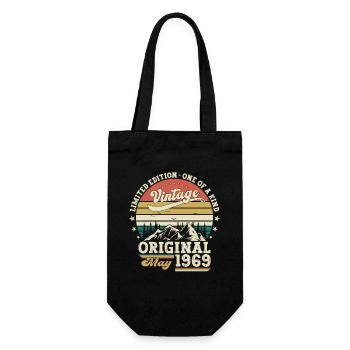Date de naissance 1969 Mai 1969 Millésime 1969 Légende 69 - Sac à bouteille - noir - Devant