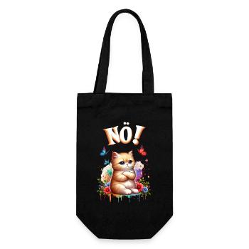 Chat drôle de dire non ! Pour les amoureux des chats - Sac à bouteille - noir - Devant
