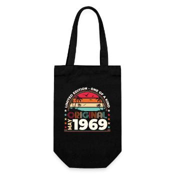 Date de naissance 1969 Mai 1969 Millésime 1969 Légende 69 - Sac à bouteille - noir - Devant