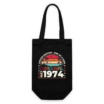 Anniversaire 1974 Mai 1974 Millésime 1974 Légende 74 - Sac à bouteille - noir - Devant