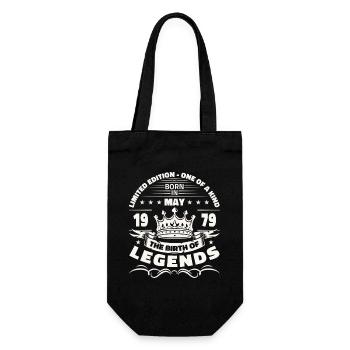 Légende Mai 1979 Millésime 1979 Anniversaire 1979 - Sac à bouteille - noir - Devant