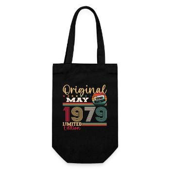 Original Mai 1979 Millésime 1979 Anniversaire 1979 - Sac à bouteille - noir - Devant