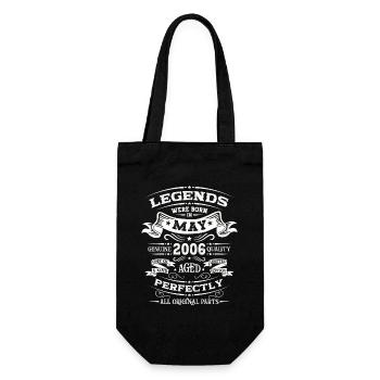 Legendary May 2006 Vintage 2006 Birthday 2006 - Gift Bag for Bottles - black - Front