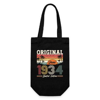 Original Juin 1934 Millésime 1934 Anniversaire 1934 - Sac à bouteille - noir - Devant