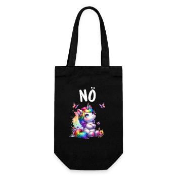 La licorne dit non aux créatures mythiques des garçons et des filles - Sac à bouteille - noir - Devant