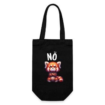 Panda roux Drôle Dicton Non, Renard de Feu - Sac à bouteille - noir - Devant