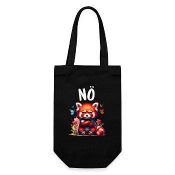 Panda roux Drôle de dicton Nope Renard de Feu - Sac à bouteille - noir - Devant
