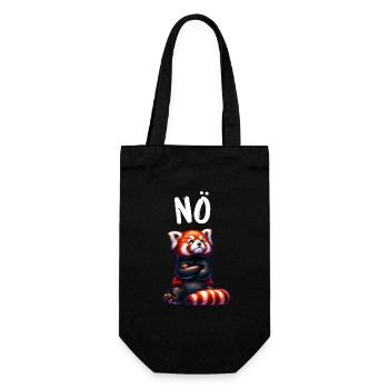 Panda roux Drôle Dicton Non, Renard de Feu - Sac à bouteille - noir - Devant