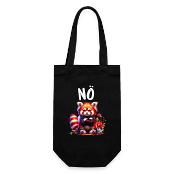 Panda roux Drôle de dicton Nope Renard de Feu - Sac à bouteille - noir - Devant