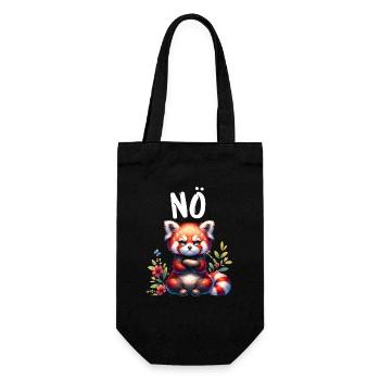 Panda roux Drôle de dicton Nope Renard de Feu - Sac à bouteille - noir - Devant