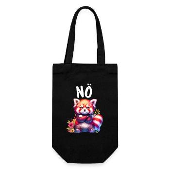 Panda roux Drôle de dicton Nope Renard de Feu - Sac à bouteille - noir - Devant