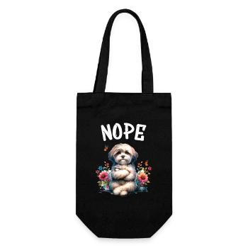 Drôle de dicton havanais non pour les amoureux des chiens - Sac à bouteille - noir - Devant