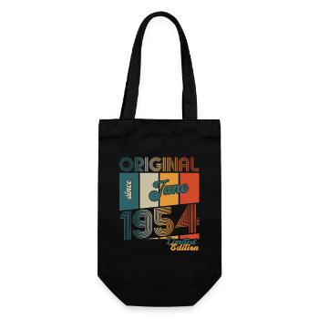 Original June 1954 Born 1954 70th Birthday 54 - Gift Bag for Bottles - black - Front