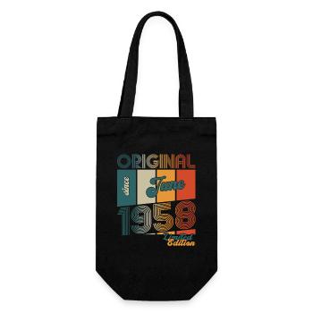 Original Juin 1958 Millésime 1958 Anniversaire 1958 - Sac à bouteille - noir - Devant