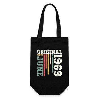 Original Juin 1969 Millésime 1969 Anniversaire 1969 - Sac à bouteille - noir - Devant