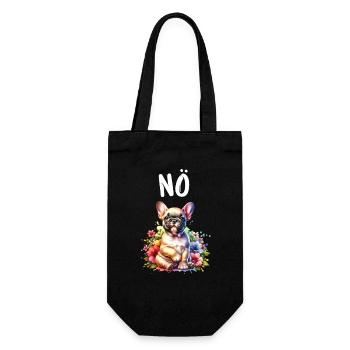 French Bulldog Saying Nope Dog Lover - Gift Bag for Bottles - black - Front