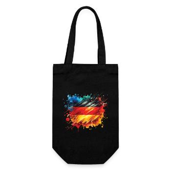 Drapeau Allemagne Drapeau pour les fans de sport - Sac à bouteille - noir - Devant