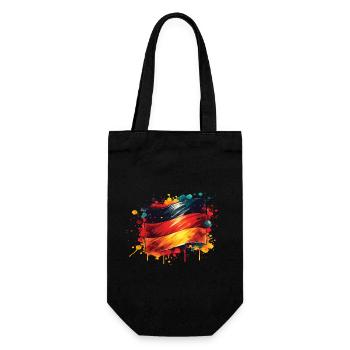 Drapeau Allemagne Drapeau pour les fans de sport - Sac à bouteille - noir - Devant