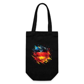 Drapeau Allemagne Drapeau pour les fans de sport - Sac à bouteille - noir - Devant