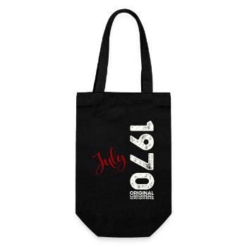 55th Birthday Legendary July 1970 Vintage 1970 - Gift Bag for Bottles - black - Front