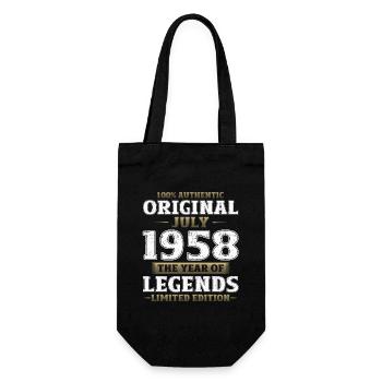 Original 1958 Vintage 1958 Birthday 1958 - Gift Bag for Bottles - black - Front