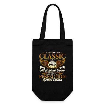 40ème Anniversaire Classique Juillet 1980 Millésime 1980 - Sac à bouteille - noir - Devant