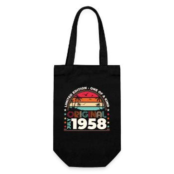 Original 1958 Vintage 1958 Birthday 1958 - Gift Bag for Bottles - black - Front