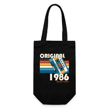 Cassette 37ème Anniversaire Juillet 1986 Millésime 1986 - Sac à bouteille - noir - Devant