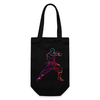 Oldschool Kickboxer - Gift Bag for Bottles - black - Front