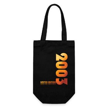 21st Birthday Original 2003 Vintage 2003 - Gift Bag for Bottles - black - Front