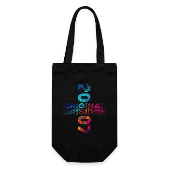 18th Birthday Year 2007 Vintage 2007 Original - Gift Bag for Bottles - black - Front