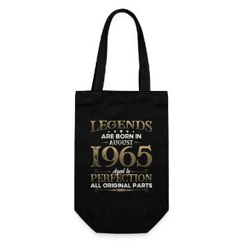 60e anniversaire Original août 1965 Né en 1965 - Sac à bouteille - noir - Devant