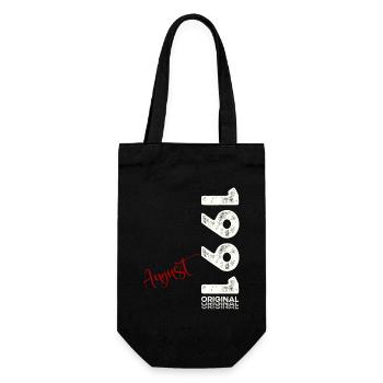 33rd Birthday Original August 1991 Born 1991 - Gift Bag for Bottles - black - Front