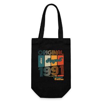 33e anniversaire Original août 1991 Né en 1991 - Sac à bouteille - noir - Devant