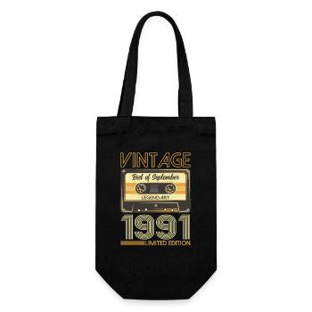 33rd Birthday Legend September 1991 Volume 91 - Gift Bag for Bottles - black - Front