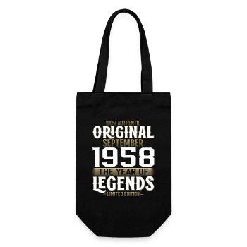66ème Anniversaire Millésime Septembre 1958 Cru 58 - Sac à bouteille - noir - Devant